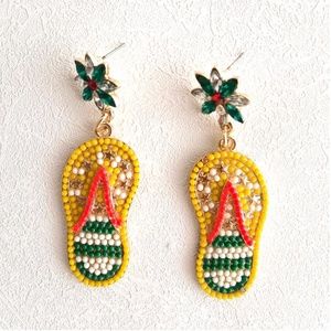 Flip Flop Beaded Earrings